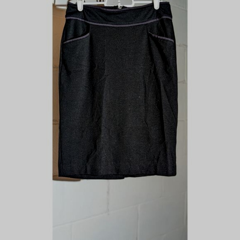 Banana Republic Black Career Straight Pencil Skirt Career Pockets Size 2 Xsmall